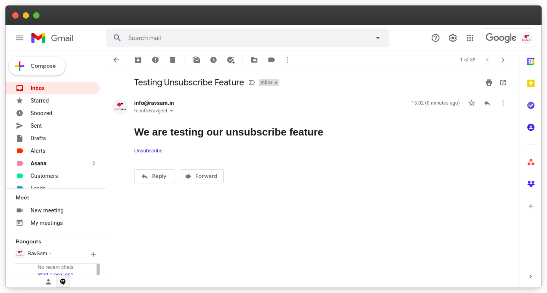 Add Unsubscribe Link in Emails using Google Apps Script